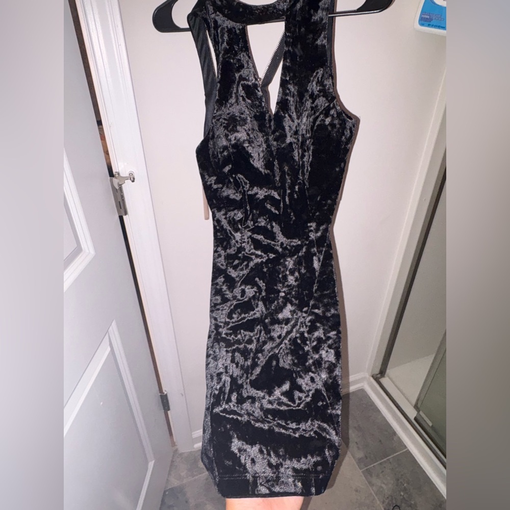 Velvet black dresss